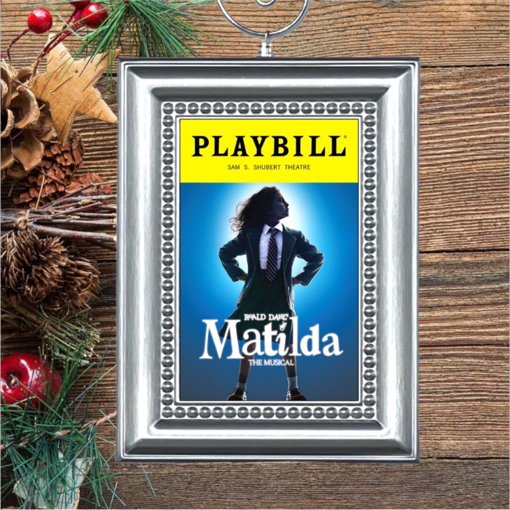 Matilda Broadway Musical Playbill Christmas‎ Tree Ornament